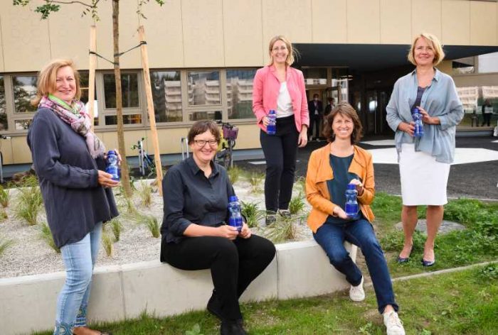 Das Projektteam: Claudia Canarias von der Bildungsdirektion, Astrid Rompolt und Stefanie Widerna von Wiener Wasser, Karin Kaiblinger und Rosemarie Zehetgruber von gutessen consulting